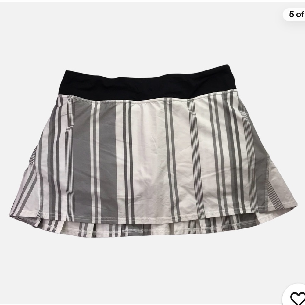 Lululemon Athletica Black and White Skater Mini Skirt - Picture 4 of 5